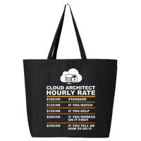 Cloud Architect hourly Rate USDProgrammer Hourly Rate Gift 25L Jumbo Tote