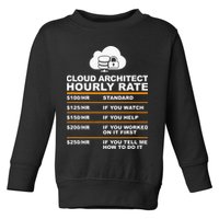 Cloud Architect hourly Rate USDProgrammer Hourly Rate Gift Toddler Sweatshirt