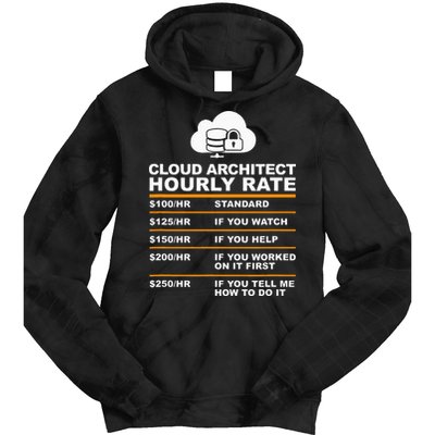 Cloud Architect hourly Rate USDProgrammer Hourly Rate Gift Tie Dye Hoodie