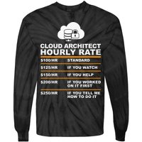 Cloud Architect hourly Rate USDProgrammer Hourly Rate Gift Tie-Dye Long Sleeve Shirt