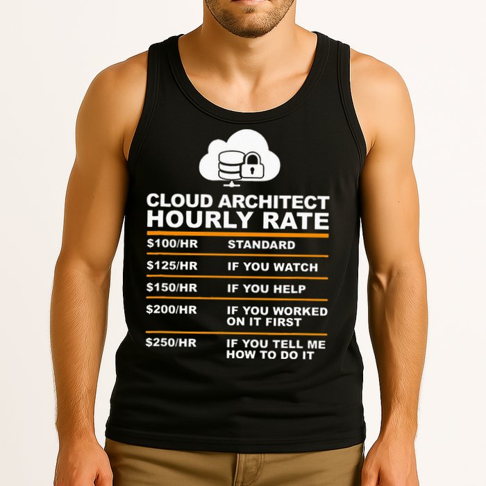 Cloud Architect hourly Rate USDProgrammer Hourly Rate Gift Tank Top