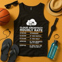 Cloud Architect hourly Rate USDProgrammer Hourly Rate Gift Tank Top