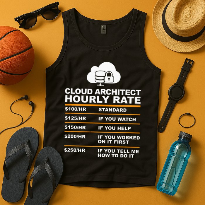 Cloud Architect hourly Rate USDProgrammer Hourly Rate Gift Tank Top