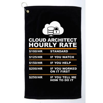 Cloud Architect hourly Rate USDProgrammer Hourly Rate Gift Golf Towel
