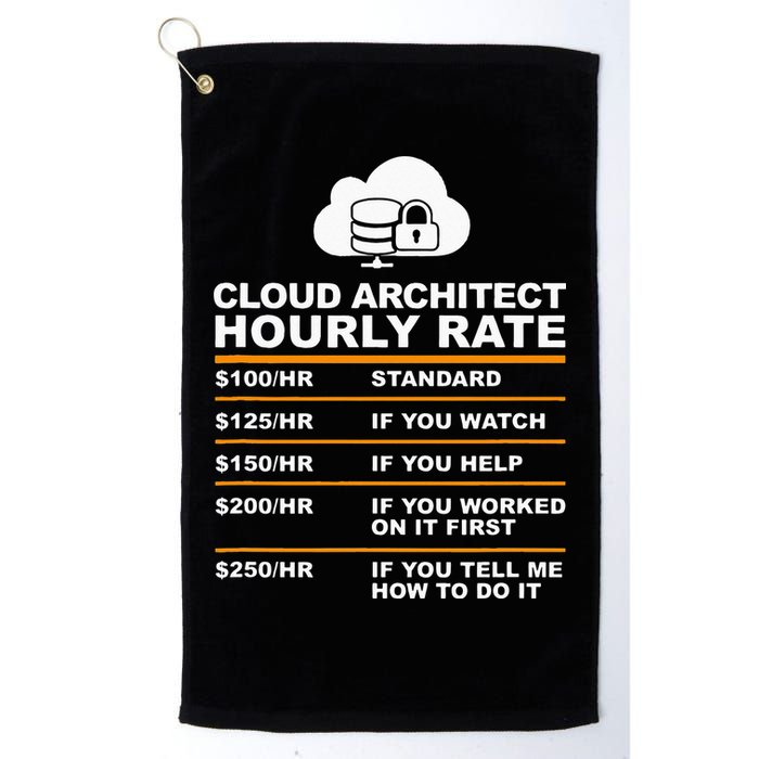 Cloud Architect hourly Rate USDProgrammer Hourly Rate Gift Golf Towel