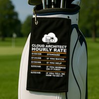 Cloud Architect hourly Rate USDProgrammer Hourly Rate Gift Golf Towel