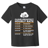 Cloud Architect hourly Rate USDProgrammer Hourly Rate Gift Toddler T-Shirt