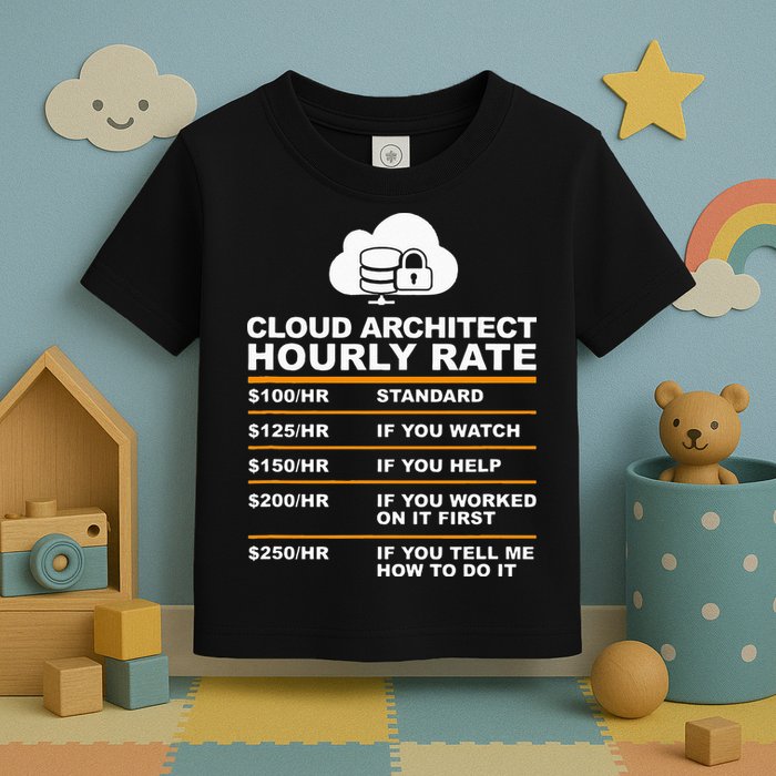 Cloud Architect hourly Rate USDProgrammer Hourly Rate Gift Toddler T-Shirt