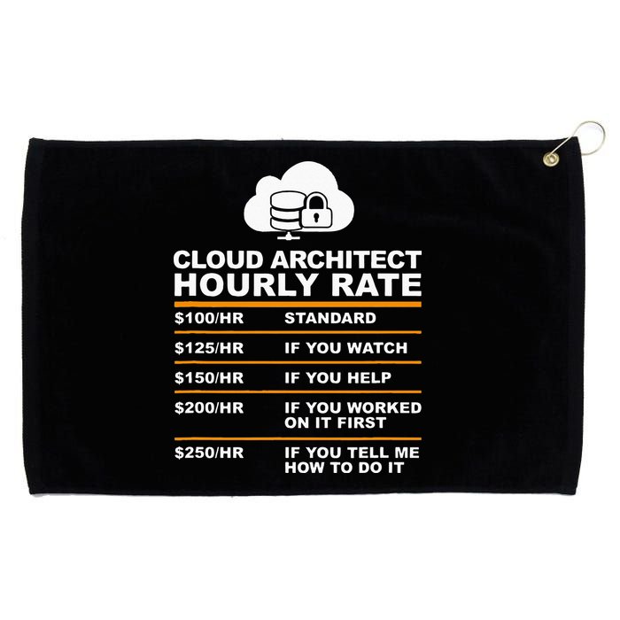 Cloud Architect hourly Rate USDProgrammer Hourly Rate Gift Grommeted Golf Towel