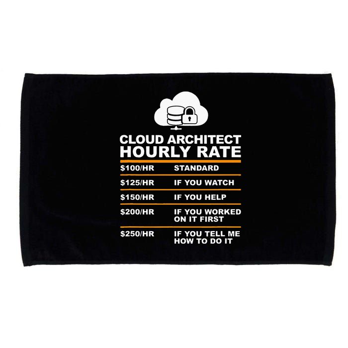 Cloud Architect hourly Rate USDProgrammer Hourly Rate Gift Microfiber Hand Towel