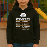 Cloud Architect hourly Rate USDProgrammer Hourly Rate Gift Kids Hoodie