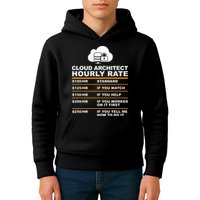 Cloud Architect hourly Rate USDProgrammer Hourly Rate Gift Kids Hoodie