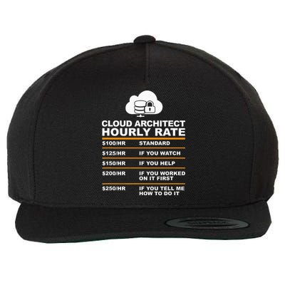 Cloud Architect hourly Rate USDProgrammer Hourly Rate Gift Wool Snapback Cap