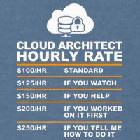 Cloud Architect hourly Rate USDProgrammer Hourly Rate Gift Garment-Dyed Sweatshirt