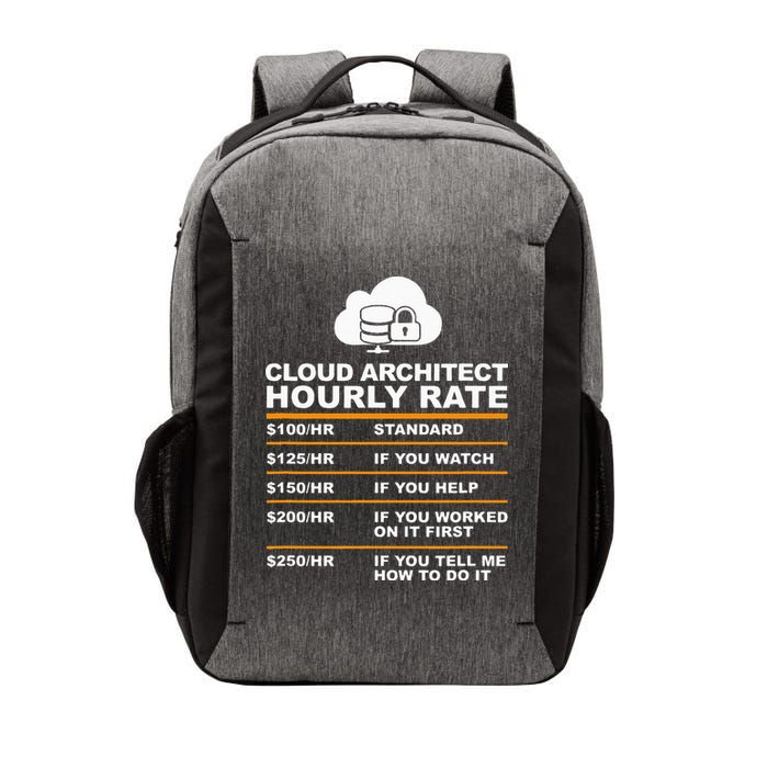 Cloud Architect hourly Rate USDProgrammer Hourly Rate Gift Vector Backpack