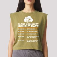 Cloud Architect hourly Rate USDProgrammer Hourly Rate Gift Garment-Dyed Women's Muscle Tee