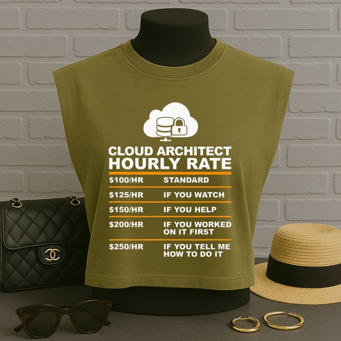 Cloud Architect hourly Rate USDProgrammer Hourly Rate Gift Garment-Dyed Women's Muscle Tee
