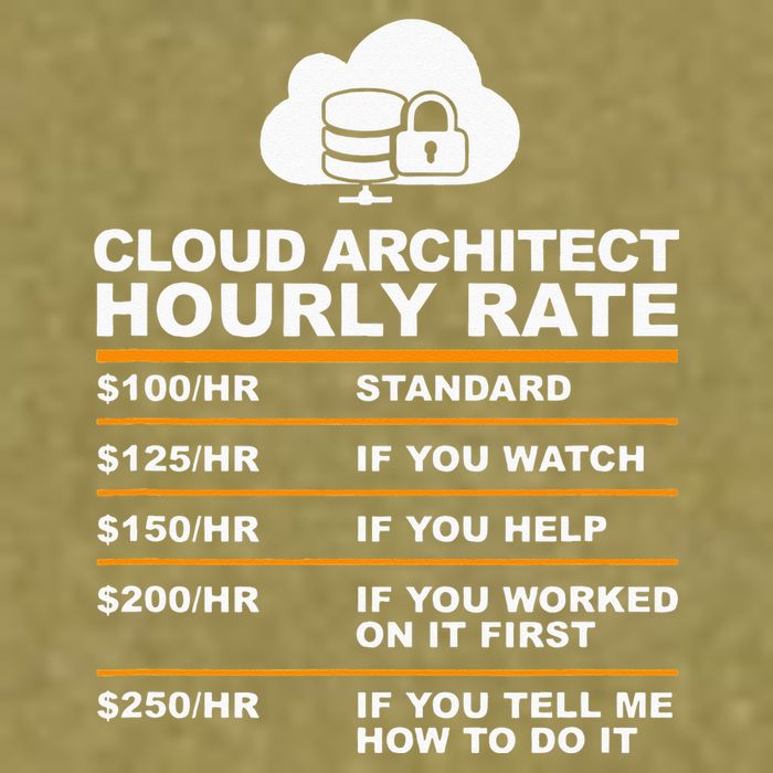 Cloud Architect hourly Rate USDProgrammer Hourly Rate Gift Garment-Dyed Women's Muscle Tee
