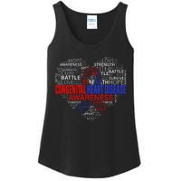 CHD Awareness Heart Disease Fighting Hope Support Warrior Ladies Essential Tank