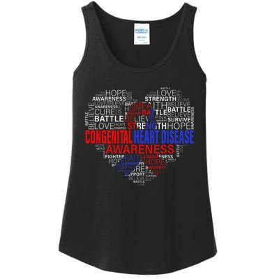 CHD Awareness Heart Disease Fighting Hope Support Warrior Ladies Essential Tank