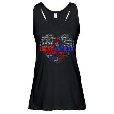 CHD Awareness Heart Disease Fighting Hope Support Warrior Ladies Essential Flowy Tank