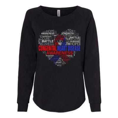 CHD Awareness Heart Disease Fighting Hope Support Warrior Womens California Wash Sweatshirt