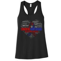 CHD Awareness Heart Disease Fighting Hope Support Warrior Women's Racerback Tank