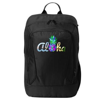 Cute Aloha Hawaii Pineapple Mermaid Purple Girl Wo City Backpack