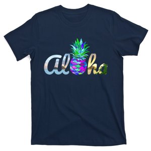 Cute Aloha Hawaii Pineapple Mermaid Purple Girl Wo T-Shirt