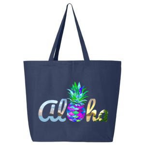 Cute Aloha Hawaii Pineapple Mermaid Purple Girl Wo 25L Jumbo Tote