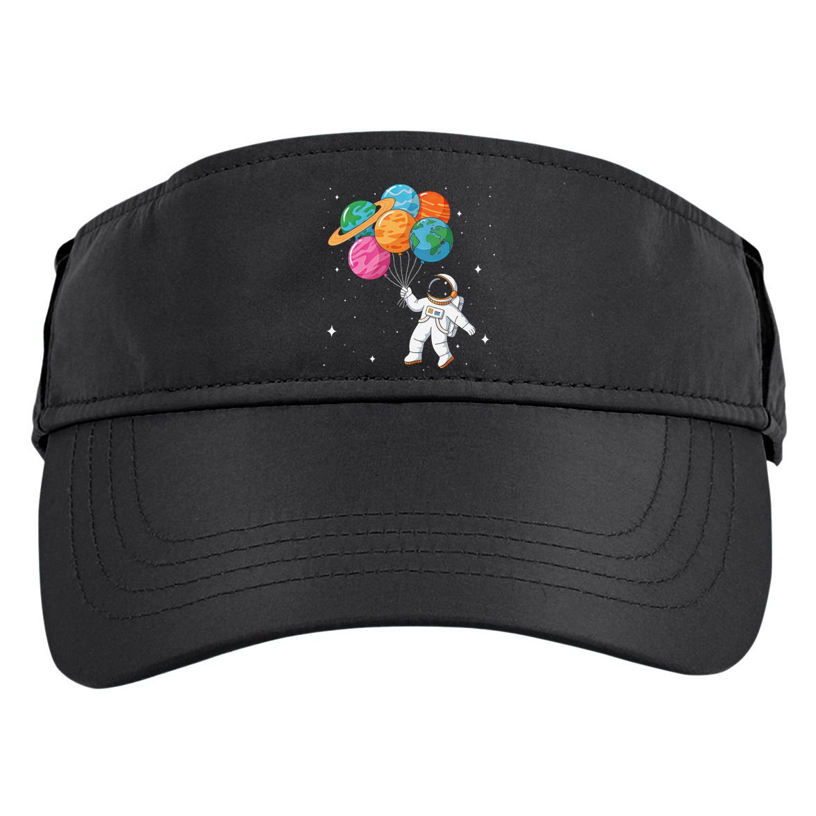 Cute Astronaut Holding Planet Balloons STEM Adult Drive Performance Visor