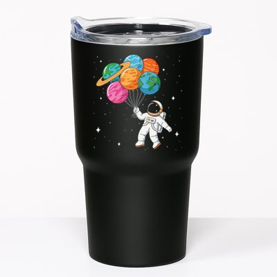 Cute Astronaut Holding Planet Balloons STEM Tumbler
