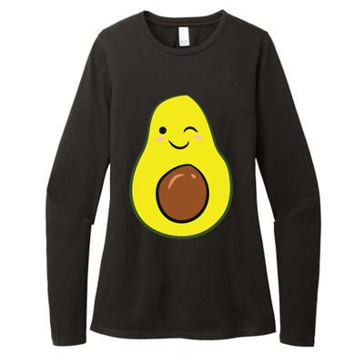 Cute Avocado Halloween Costume Kawaii Avocado Womens CVC Long Sleeve Shirt