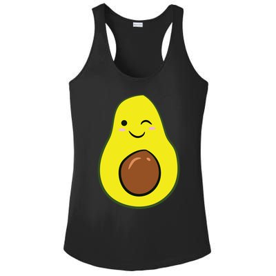 Cute Avocado Halloween Costume Kawaii Avocado Ladies PosiCharge Competitor Racerback Tank