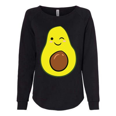 Cute Avocado Halloween Costume Kawaii Avocado Womens California Wash Sweatshirt