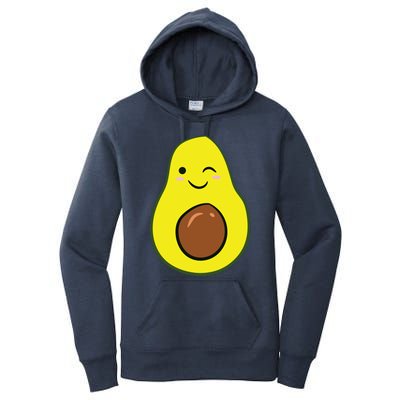 Cute Avocado Halloween Costume Kawaii Avocado Women's Pullover Hoodie