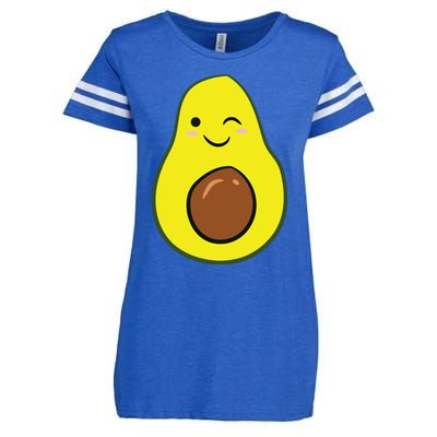 Cute Avocado Halloween Costume Kawaii Avocado Enza Ladies Jersey Football T-Shirt