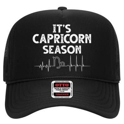 Capricorn AF Horoscope Astrological Sign High Crown Mesh Back Trucker Hat