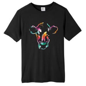 Cow Art Head Gift Watercolor Zip Hoodie Tall Fusion ChromaSoft Performance T-Shirt