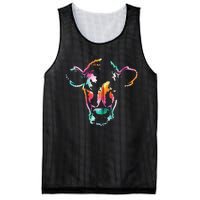 Cow Art Head Gift Watercolor Zip Hoodie Mesh Reversible Basketball Jersey Tank