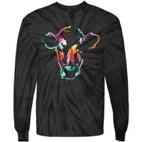 Cow Art Head Gift Watercolor Zip Hoodie Tie-Dye Long Sleeve Shirt