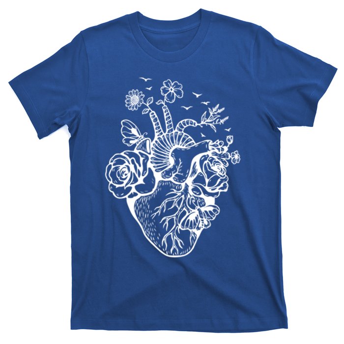 Cute Anatomical Heart Cardiac Nurse Student Gift Cute Gift T-Shirt