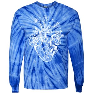 Cute Anatomical Heart Cardiac Nurse Student Gift Cute Gift Tie-Dye Long Sleeve Shirt