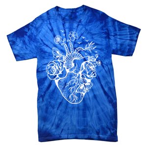 Cute Anatomical Heart Cardiac Nurse Student Gift Cute Gift Tie-Dye T-Shirt