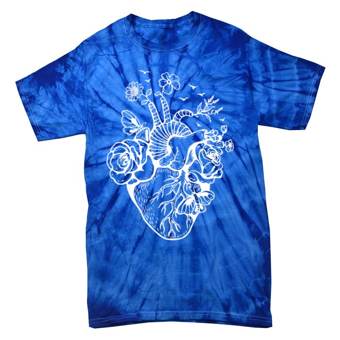 Cute Anatomical Heart Cardiac Nurse Student Gift Cute Gift Tie-Dye T-Shirt