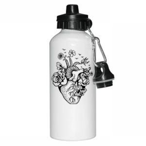 Cute Anatomical Heart Cardiac Nurse Student Gift Cute Gift Aluminum Water Bottle