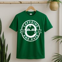 Caffeine and Hate Skull Patch T-Shirt