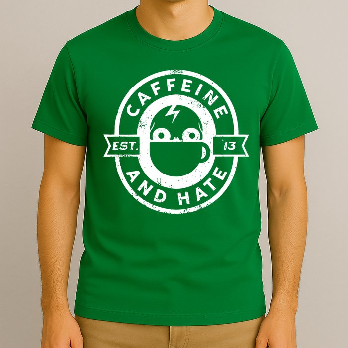 Caffeine and Hate Skull Patch T-Shirt