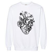 Cute Anatomical Heart Cardiac Nurse Student Gift Garment-Dyed Sweatshirt