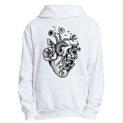 Cute Anatomical Heart Cardiac Nurse Student Gift Urban Pullover Hoodie